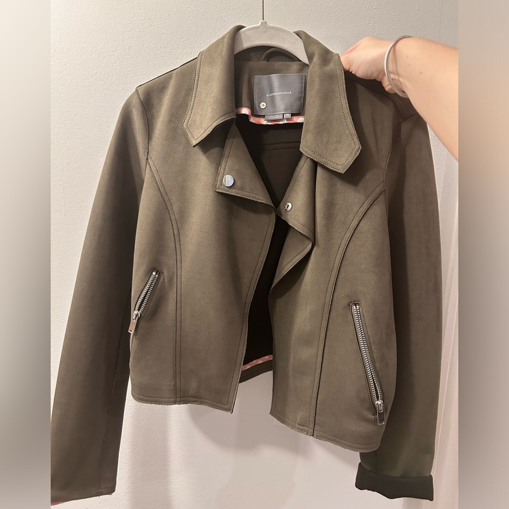 Anthropologie Faux Suede Jacket
